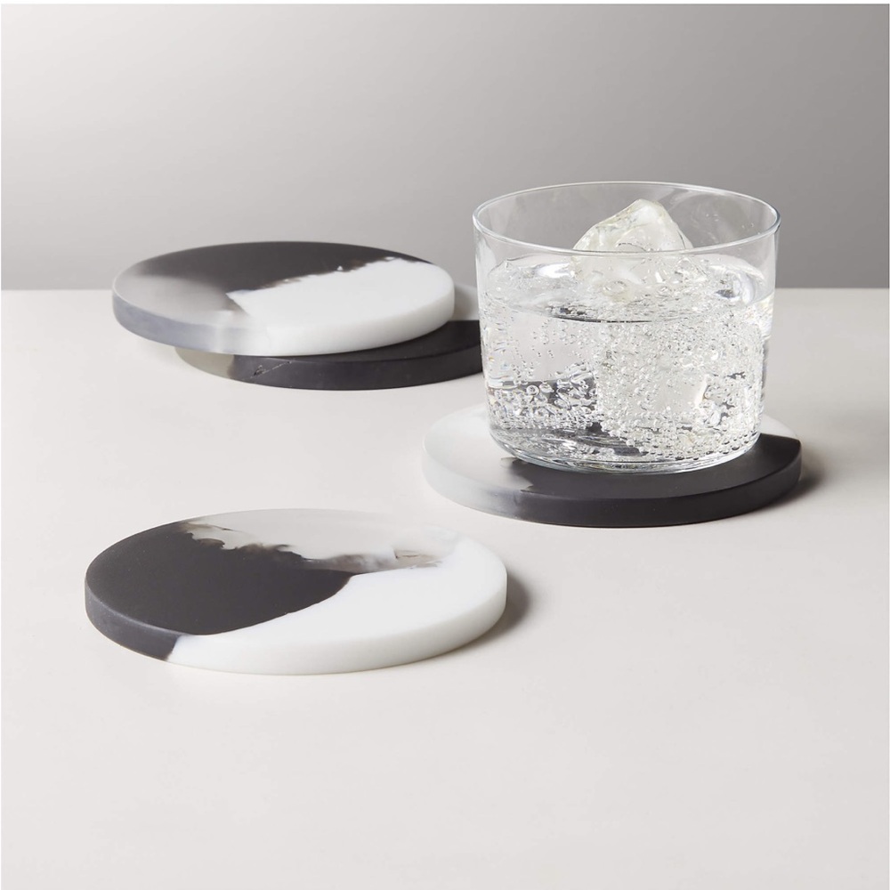 CB2 Kaine Resin Coasters Set Of 4